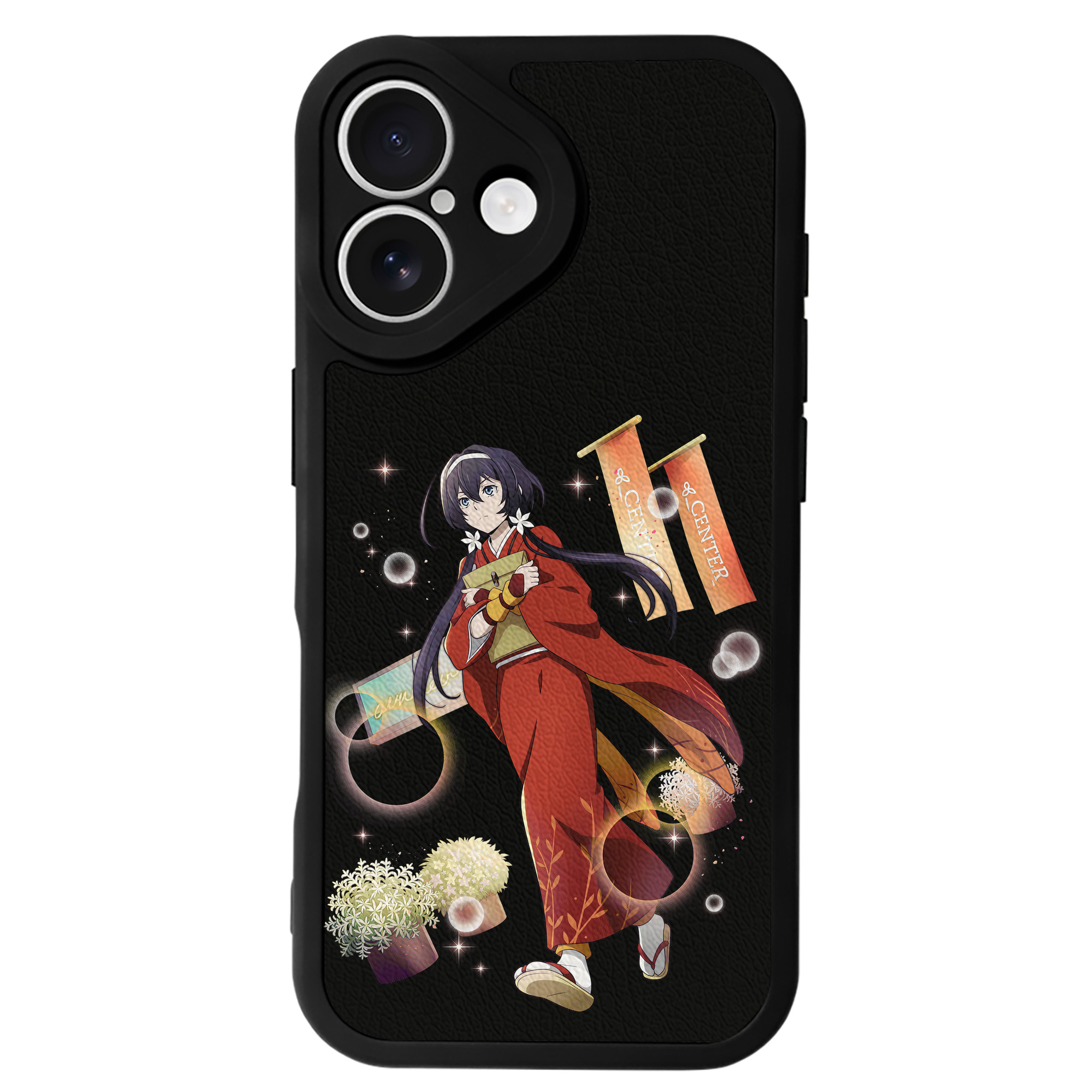 （画像用） 文豪ストレイドッグス Bungo Stray Dogs 【iPhone 16シリーズ対応】シリコンスマホケース（レザー調） 材質：シリコン